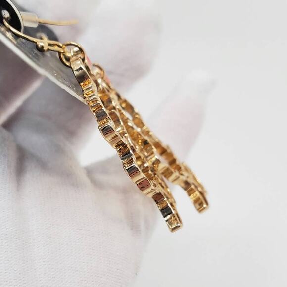 Disney Gold-Toned Minnie Mouse Silhouette Earrings - NIP - Picture 5 of 9